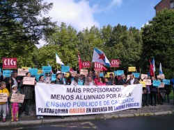 A Plataforma Galega en Defensa do Ensino Público responsabiliza a Consellaría da conflitividade no inicio do curso escolar